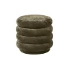 Ferm Living Rund Puf Faded Velvet Forest