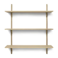 Ferm Living Sector Hylde Triple Bred Eg/Messing