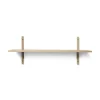 Ferm Living Sector Hylde Single Bred Eg/Sort Messing