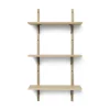 Ferm Living Sector Hylde Triple Smal Eg/Sort Messing