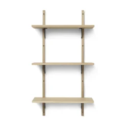Ferm Living Sector Hylde Triple Smal Eg/Sort Messing