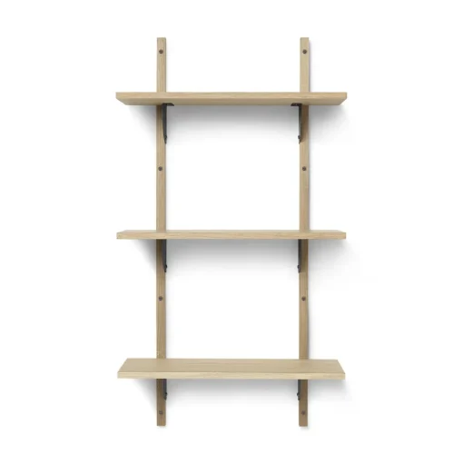 Ferm Living Sector Hylde Triple Smal Eg/Sort Messing