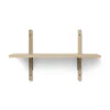 Ferm Living Sector Hylde Single Smal Eg/Sort Messing