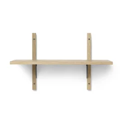 Ferm Living Sector Hylde Single Smal Eg/Sort Messing