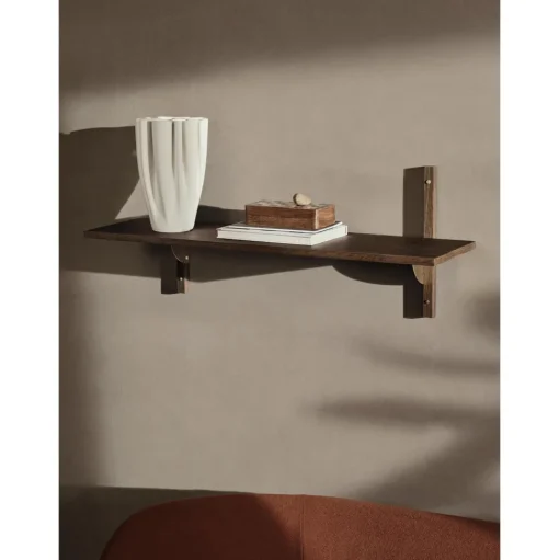 Ferm Living Sector Single/Wide Hylde Røget Eg/Messing