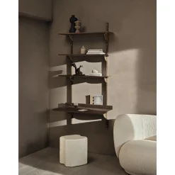 Ferm Living Sector Skrivebord Røget Eg/Messing