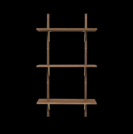 Ferm Living Sector Tripple/Narrow Hylde Røget Eg/Messing