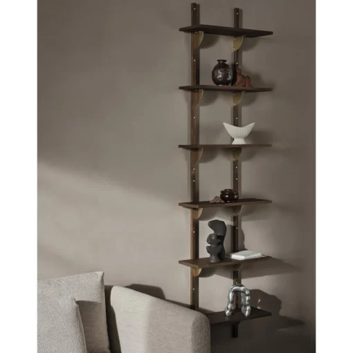 Ferm Living Sector Tripple/Narrow Hylde Røget Eg/Messing