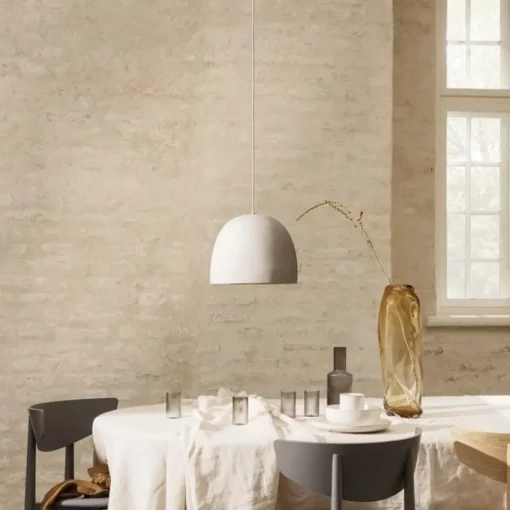 Ferm Living Speckle Pendel Stor Råhvid
