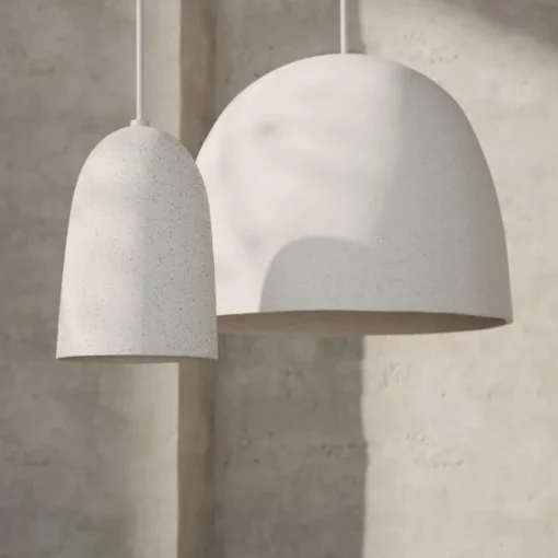Ferm Living Speckle Pendel Stor Råhvid