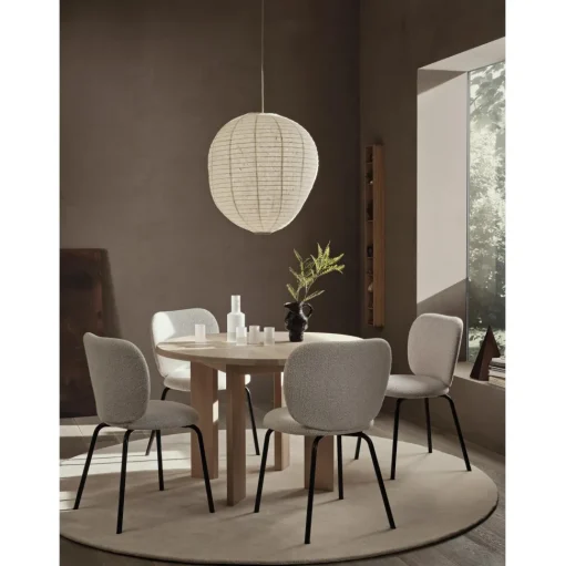 Ferm Living Stille Tufted GulvtáppeØ240 Ash Brown