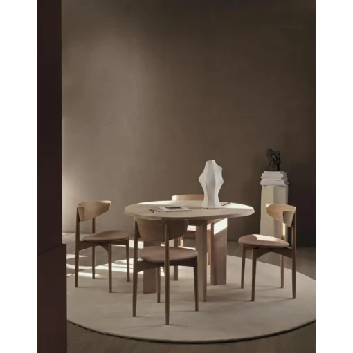 Ferm Living Stille Tufted GulvtáppeØ240 Ash Brown