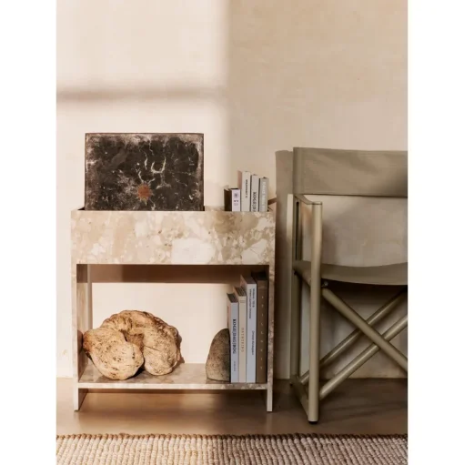 Ferm Living Stone Plantekasse Med Hylde Sand