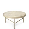 Ferm Living Travertine Sofabord Stor Cashmere