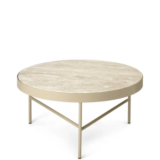 Ferm Living Travertine Sofabord Stor Cashmere