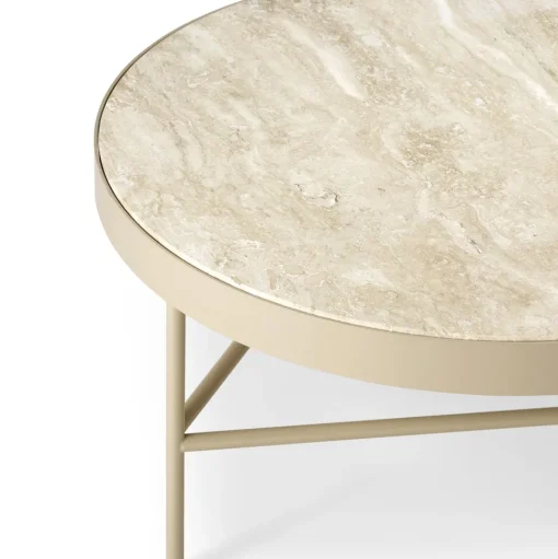 Ferm Living Travertine Sofabord Stor Cashmere