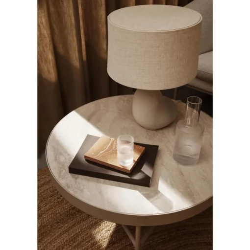 Ferm Living Travertine Sofabord Stor Cashmere
