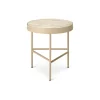 Ferm Living Travertine Sofabord Mellem Cashmere