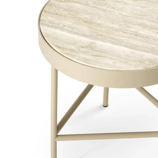 Ferm Living Travertine Sofabord Mellem Cashmere