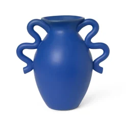 Ferm Living Verso Vase Klar Blå