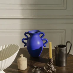Ferm Living Verso Vase Klar Blå