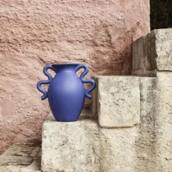 Ferm Living Verso Vase Klar Blå