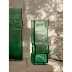 Ferm Living x Utzon Can Lis Muro Vase H30 Recycled Green