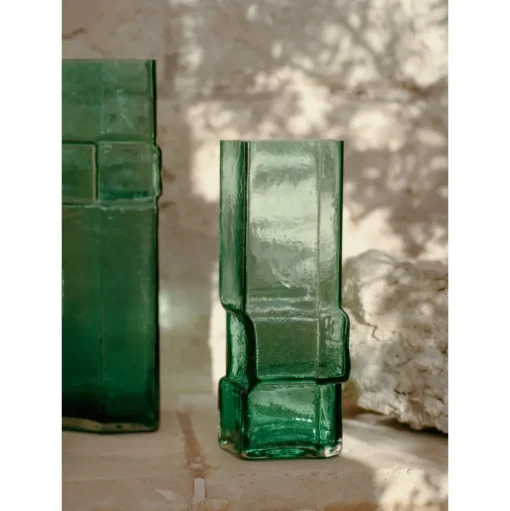 Ferm Living x Utzon Can Lis Muro Vase H30 Recycled Green
