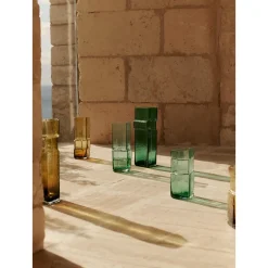 Ferm Living x Utzon Can Lis Muro Vase H38 Recycled Green