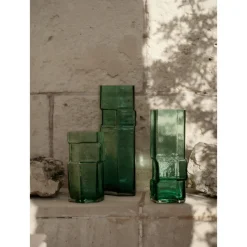 Ferm Living x Utzon Can Lis Muro Vase H38 Recycled Green