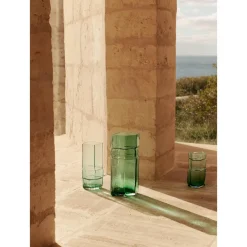 Ferm Living x Utzon Can Lis Muro Vase H23 Recycled Green