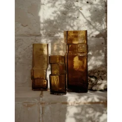 Ferm Living x Utzon Can Lis Muro Vase H23 Recycled Amber