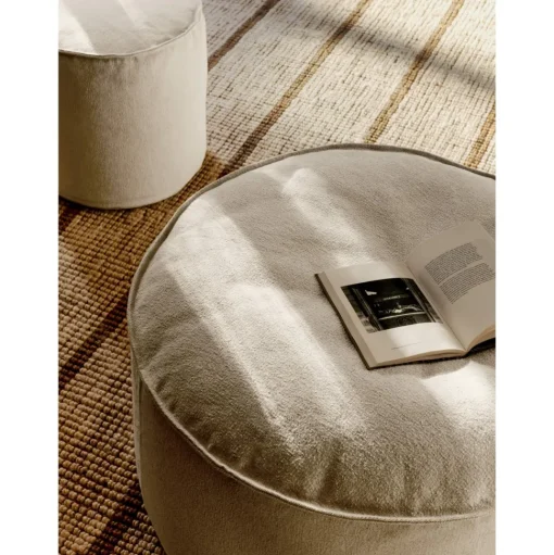 Ferm Living x Utzon Can Lis Aun Aun Cotton PufØ40 Off White