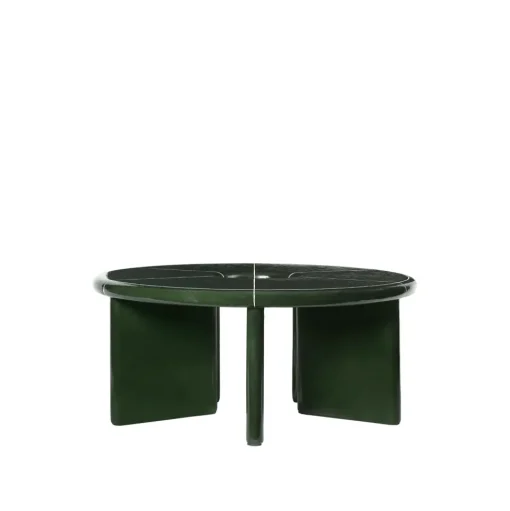 Ferm Living x Utzon Can Lis Deya SofabordØ80 Mørkegrøn