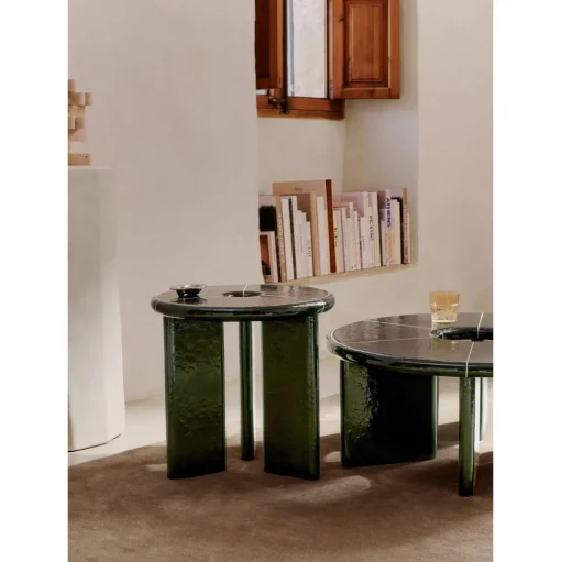 Ferm Living x Utzon Can Lis Deya SofabordØ80 Mørkegrøn