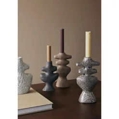 Ferm Living Yara Lysestage Stor Mørk Sand