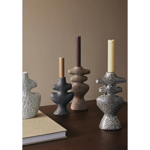 Ferm Living Yara Lysestage Stor Brown Spot