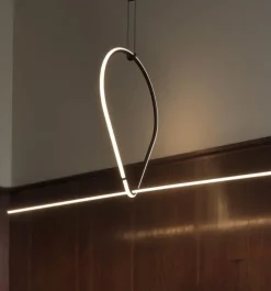 Flos Arrangements Drop Down & Line Pendel Konfiguration Sort/Hvid