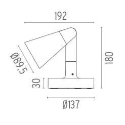 Flos Belvedere Spot F1 Udendørslampe Brun