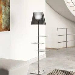 Flos Bibliotheque Gulvlampe Krom/Røgfarvet