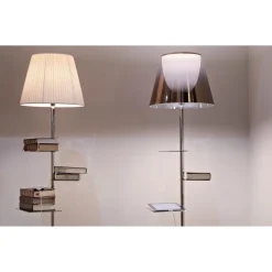 Flos Bibliotheque Gulvlampe Krom/Røgfarvet
