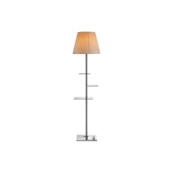 Flos Bibliotheque Gulvlampe Krom/Fabric