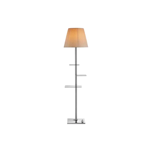 Flos Bibliotheque Gulvlampe Krom/Fabric