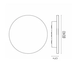 Flos Camouflage 240 mm Udendørslampe Beton
