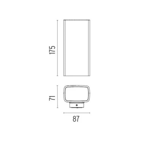 Flos Climber UP&Down 87 Udendørslampe Sort