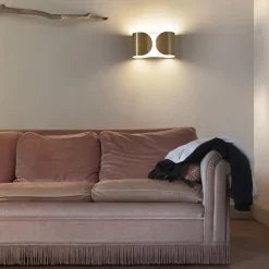 Flos Foglio Váglampe Sort Nikkel