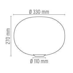 Flos Glo-Ball Basic 1 Bord/Gulvlampe