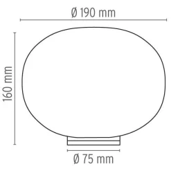 Flos Glo-Ball Basic Zero Dimmer Bordlampe