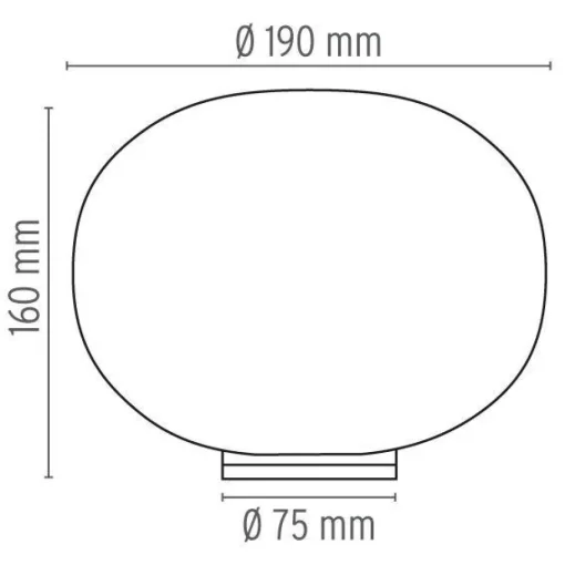 Flos Glo-Ball Basic Zero Dimmer Bordlampe