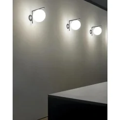 Flos IC C/W 1 Váglampe Mat Sort